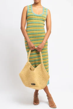 ZANKOV Juliette Stripe Wool Maxi Dress | Day | Knits