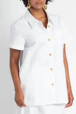 KHAITE Keefe Top in | Shirts & Tops
