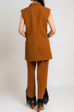 DIOTIMA Long Tower Crochet Vest | Coats & Jackets | Statement Sets