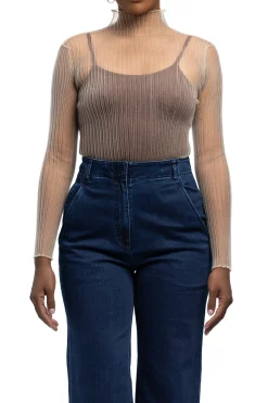 AISLING CAMPS Modern Mist Turtleneck Top | Shirts & Tops