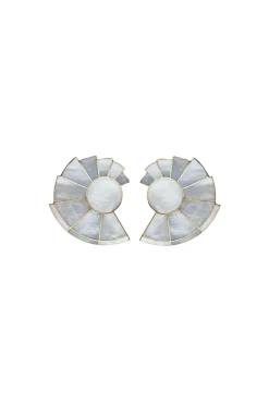 SORDO Nautilus Fan Mother of Pearl Earrings | Earrings