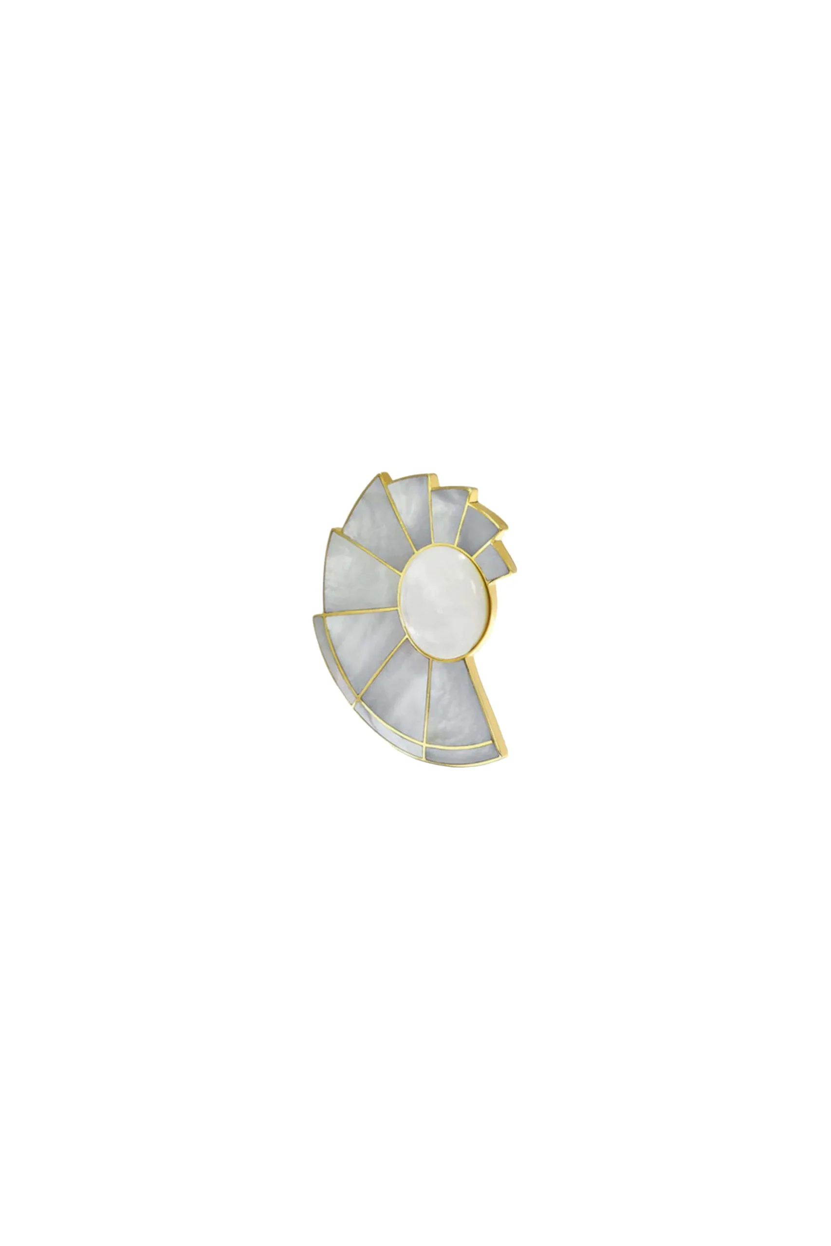 SORDO Nautilus Fan Mother of Pearl Earrings | Earrings