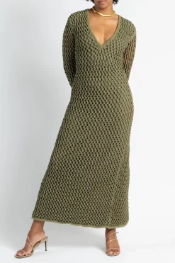 DIOTIMA Nina Crystal Knit Gown | Maxi | Black Tie