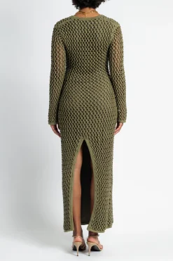 DIOTIMA Nina Crystal Knit Gown | Maxi | Black Tie