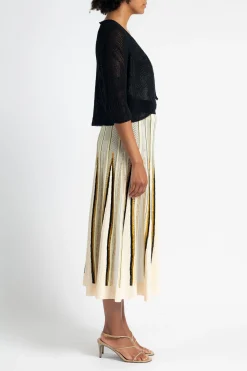 FORTE FORTE Organic Cotton Blend Rib Knit Cardigan | Sweaters