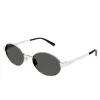 SAINT LAURENT Oval Metal Sunglasses | Sunglasses