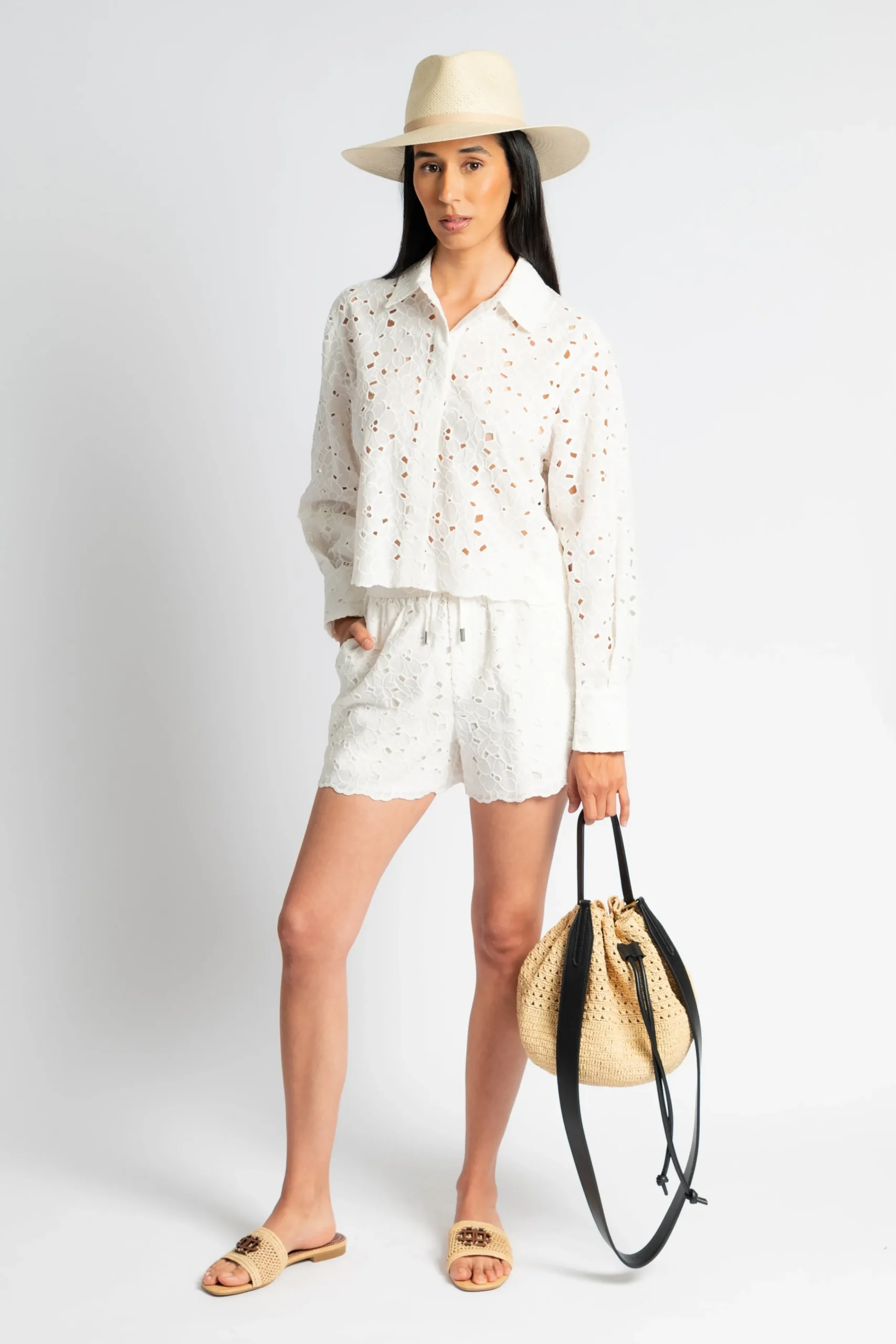 SIMKHAI Penelope Long Sleeve Shirt | Statement Sets | Shirts & Tops