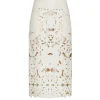 FORTE FORTE Poetic Orchid Embroidery Vegan Leather Skirt | Skirts & Shorts