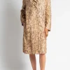 DRIES VAN NOTEN Ricca Embellished Snake Print Coat | Coats & Jackets
