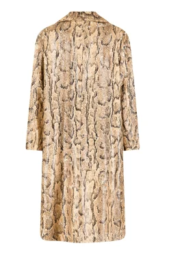 DRIES VAN NOTEN Ricca Embellished Snake Print Coat | Coats & Jackets