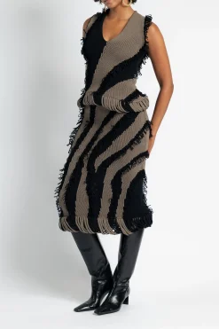 DIOTIMA Roaring Fringe Knit Top in | Statement Sets | Shirts & Tops