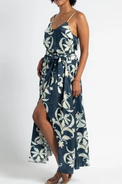 FORTE FORTE Secret Lily Print Viscose Satin Skirt | Statement Sets | Skirts & Shorts