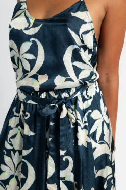 FORTE FORTE Secret Lily Print Viscose Satin Skirt | Statement Sets | Skirts & Shorts