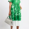 ERDEM Short Sleeve Shirt Dress | Midi | Prints