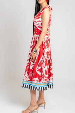 STELLA JEAN Shoulder Tie Dress | Midi | Day