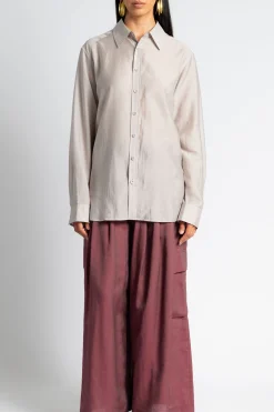 TIBI Silk Voile Charlie Men's Slim Shirt | Shirts & Tops