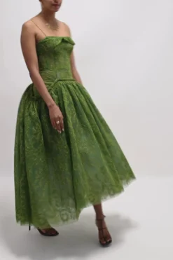 ERDEM Sleeveless Full Skirt Midi Dress | Midi | Black Tie