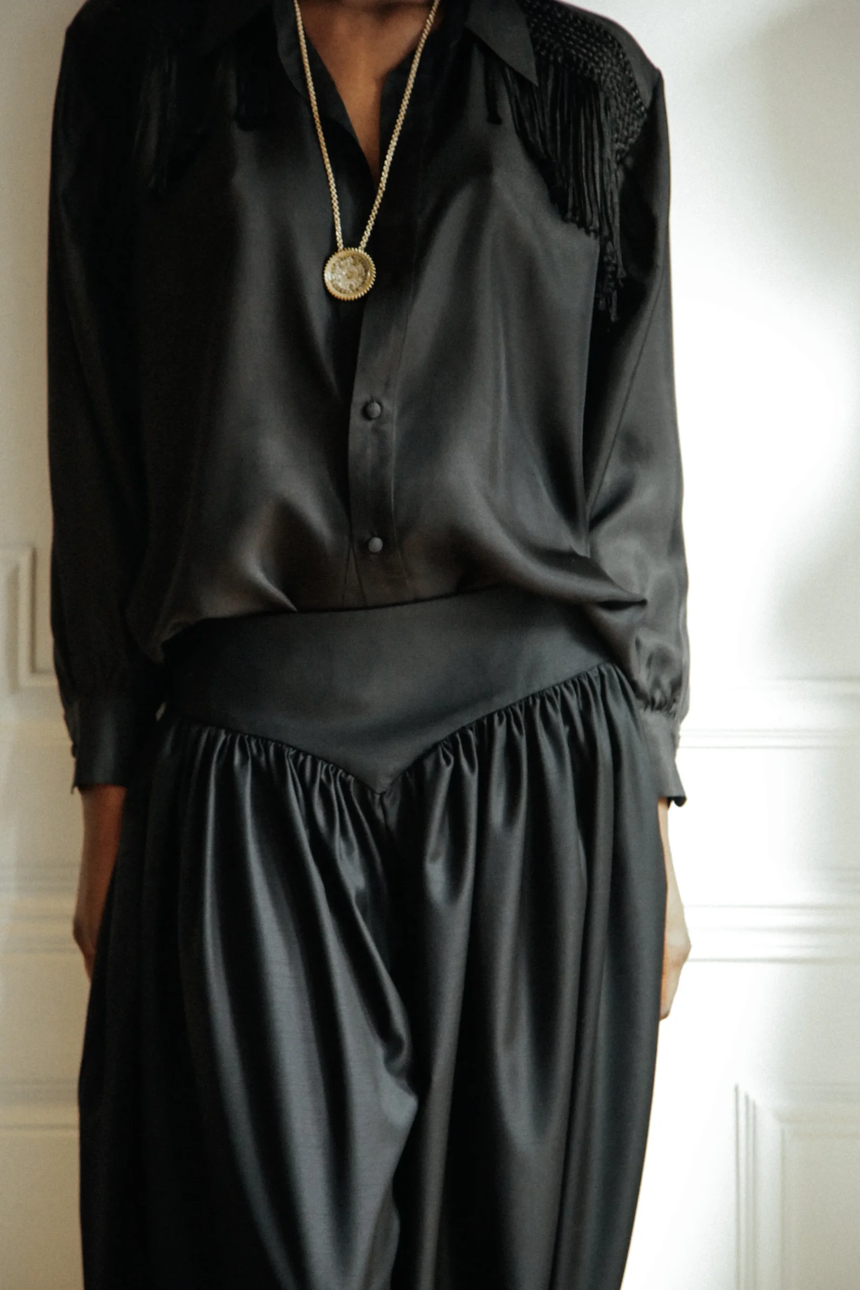 DIOTIMA Stand Collar Shirt | Shirts & Tops