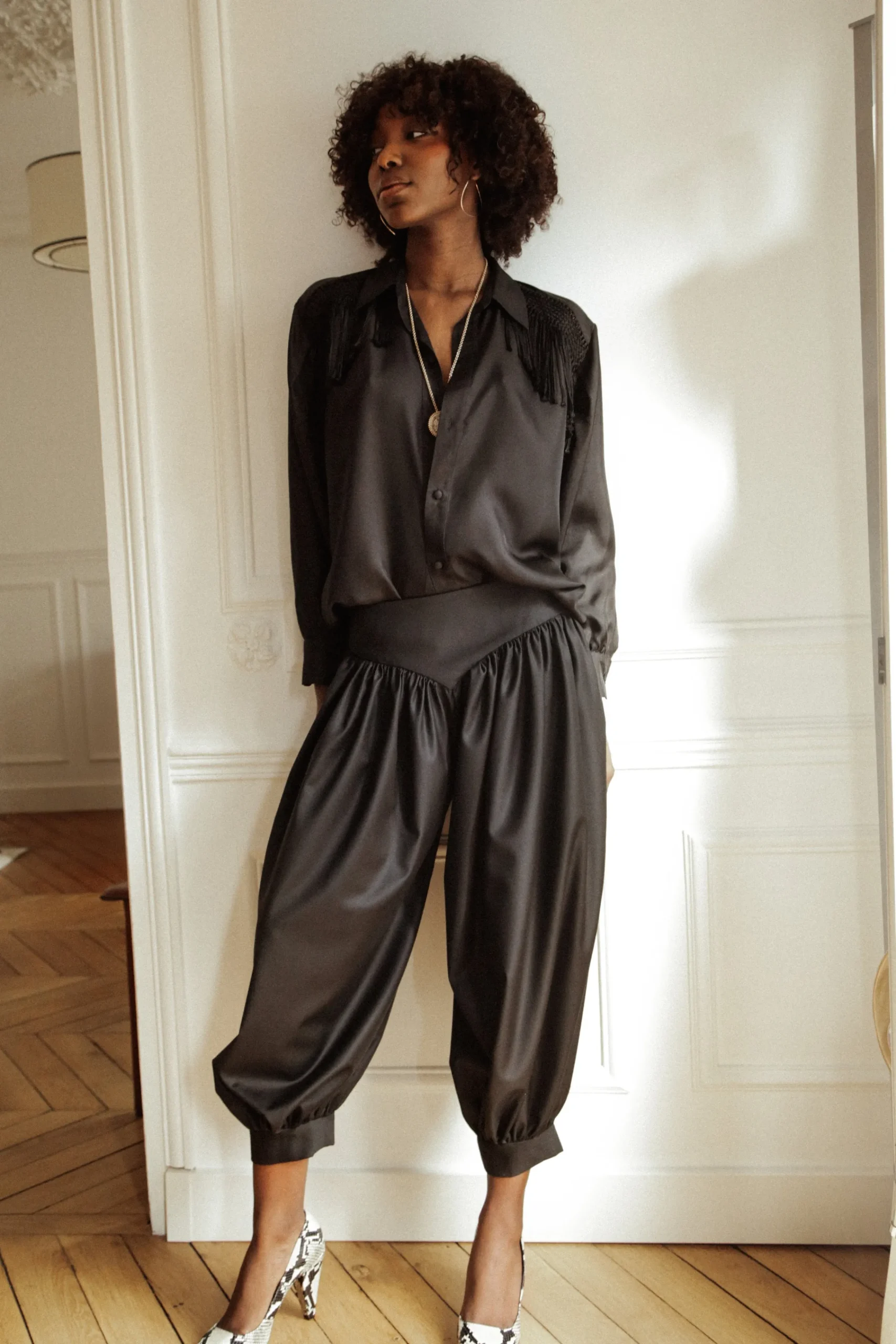 DIOTIMA Stand Collar Shirt | Shirts & Tops