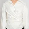 GRACE LING Stitched Oversized Wrap Shirt | Shirts & Tops