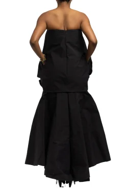 CHRISTOPHER JOHN ROGERS Strapless Tie Front Bubble Gown | Maxi