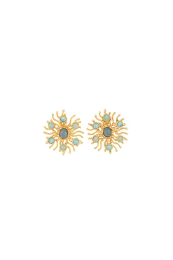 SYLVIA TOLEDANO Sunshine Calcedoine & Larimar Earrings | Earrings