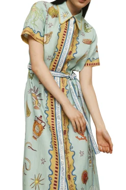 ALEMAIS Surrealist Summer Shirtdress | Midi | Prints