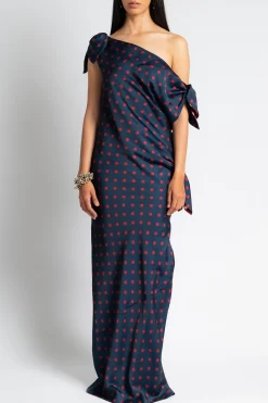 MARINA MOSCONE Tabard Tie Dress | Prints