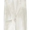 GRACE LING Tailored Blazer in Silk Organza | Shirts & Tops