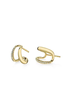 GABRIELA ARTIGAS Twin Tusk Earrings with Pave | Earrings | Fine Jewelry