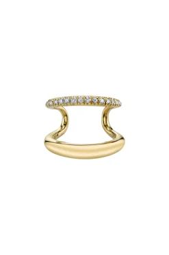 GABRIELA ARTIGAS Twin Tusk Pave Ear Cuff | Earrings | Fine Jewelry