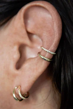 GABRIELA ARTIGAS Twin Tusk Pave Ear Cuff | Earrings | Fine Jewelry
