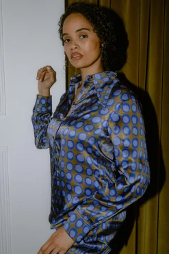 CHRISTOPHER JOHN ROGERS Wiggle Dot Slim Shirt | Statement Sets | Shirts & Tops