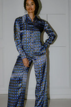 CHRISTOPHER JOHN ROGERS Wiggle Dot Slim Shirt | Statement Sets | Shirts & Tops