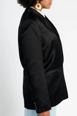 KHAITE Willow Satin Blazer | Coats & Jackets