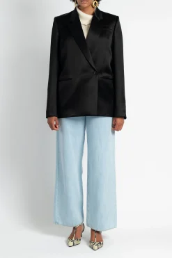 KHAITE Willow Satin Blazer | Coats & Jackets